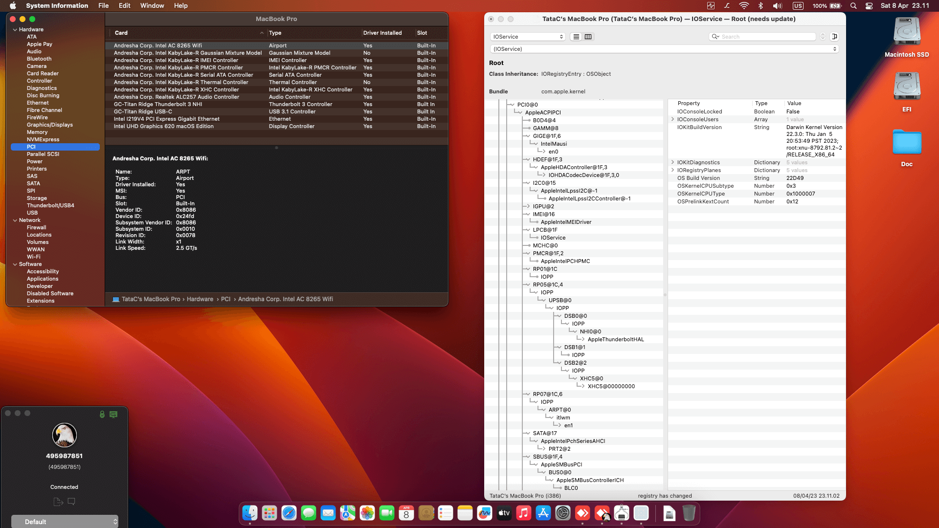 Lenovo Thinkpad T480S 6th [KabyLake R   Intel UHD 620 + PS2]   OpenCore 8